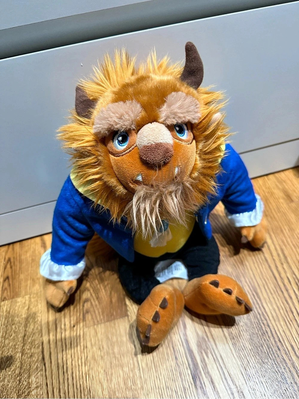 Disney Store Beauty and the Beast Plush Brown & Blue